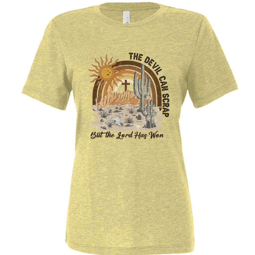 Pale Yellow Triblend - FRONT