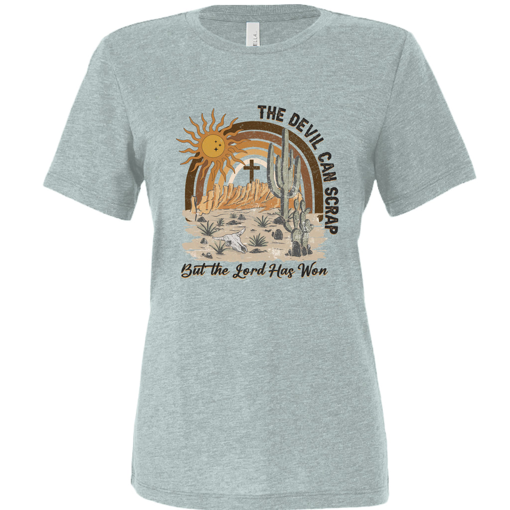 Dusty Blue Triblend - FRONT