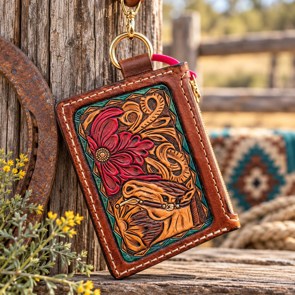 Wildflowers & Wild Horses - Card/Coin Wallet wristlet