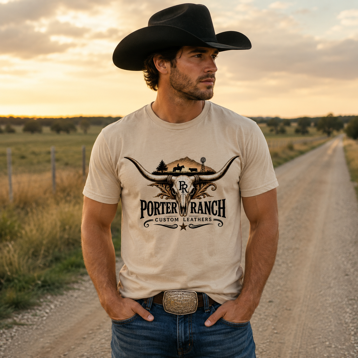 Porter Ranch - Logo Longhorn T-Shirt