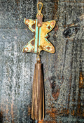 Butterfly Purse Charm - Aztec Embossed (Version 2)