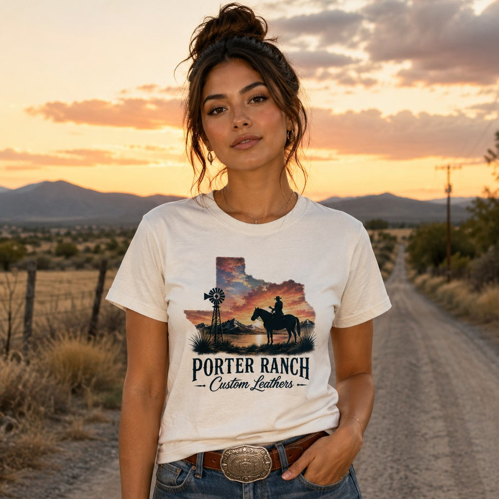 Porter Ranch - Logo Cowboy/TX Sunset