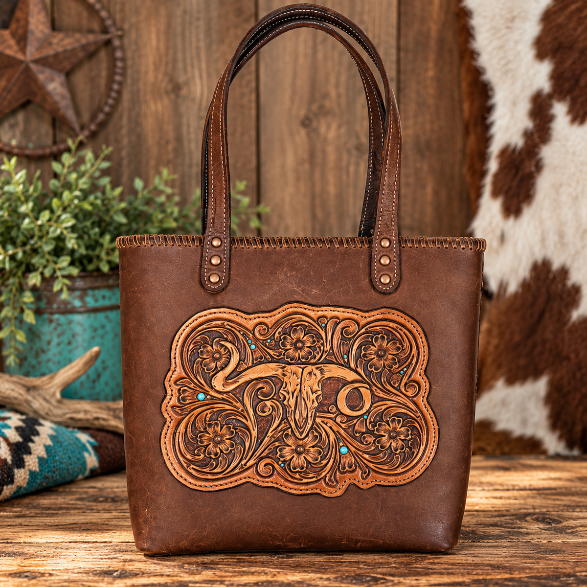 Texas Longhorn Tote