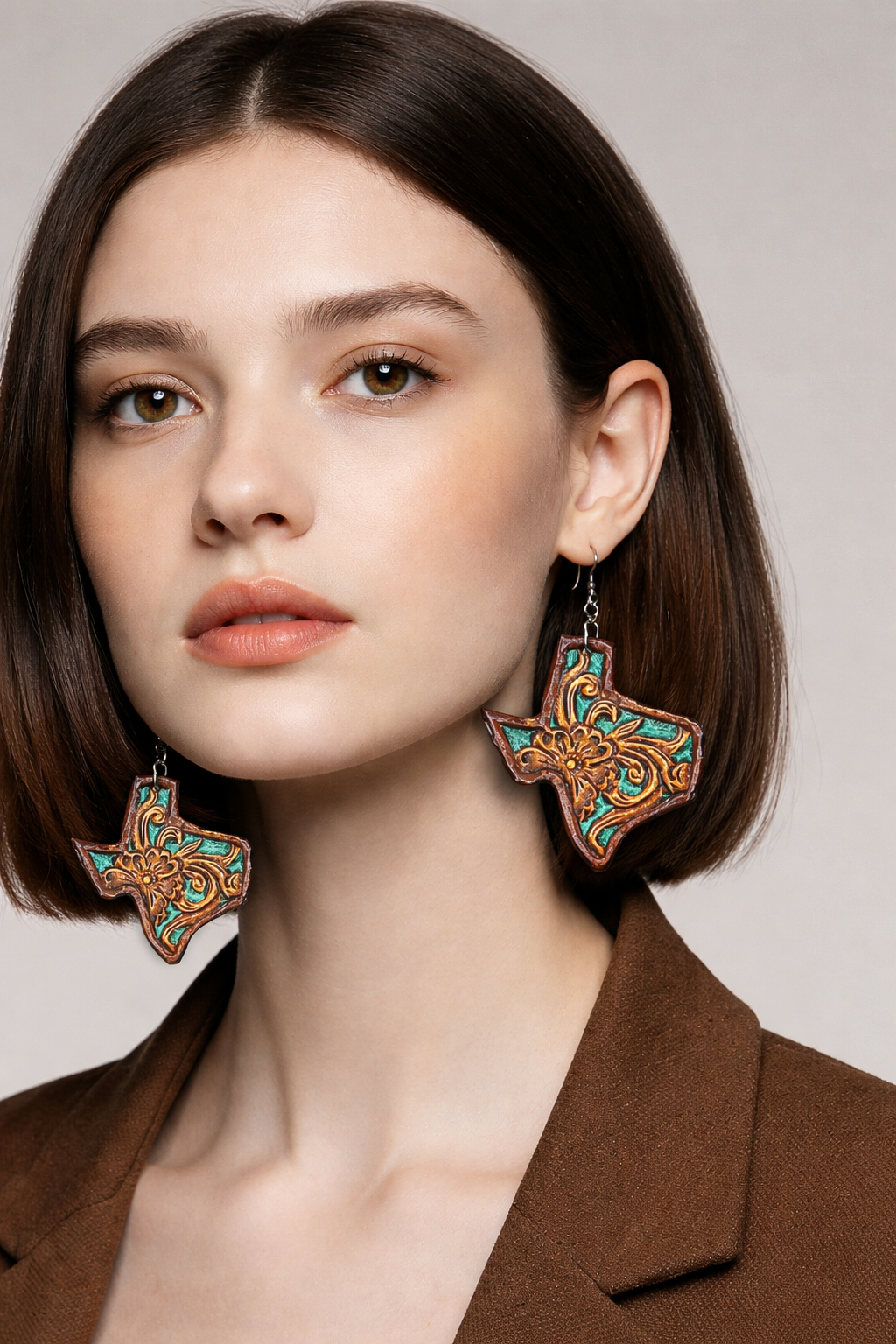 Tooled Texas - Tooled Leather Earrings